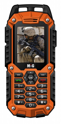 MIG77 водонепроницаемый противоударный сотовый телефон (2 sim) orange