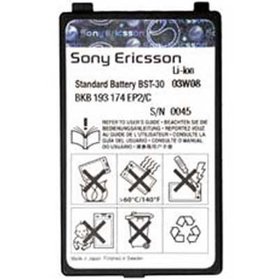 Sony Ericsson BST-30 Аккумулятор (F500,J200,K300,K500,K506,K508,K700,T226,T230,T237,T290,Z200,Z208,Z500)