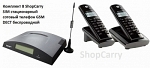 Комплект 8 ShopCarry SIM стационарный сотовый телефон GSM DECT беспроводной с двумя трубками