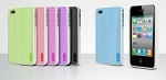 DEXIM чехол гибкий силиконовый для iPhone 4S/4 розовый