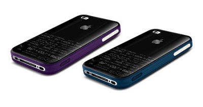 DEXIM чехол стильный жесткий для iPhone 4S/4 синий