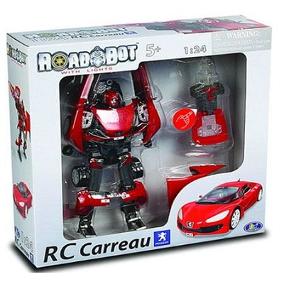 Игрушка Робот-трансформер Peugeot Concept Car RC Carreau, 1:24, свет