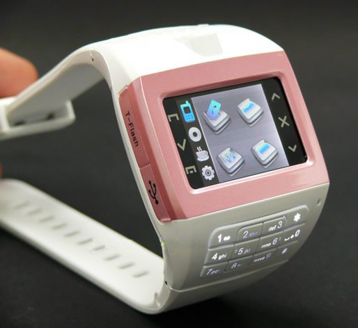 Watch Phone EG100 Часы сотовый телефон (белые)