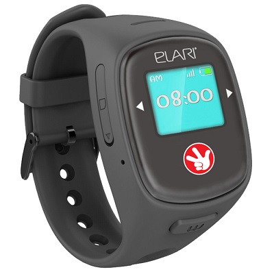 Fixitime 2 Smart Watch ELARI черные умные часы для детей с GPS/LBS/WiFi трекером GSM