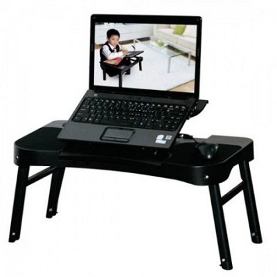 Smart Bird PT-32A Стол для ноутбука складной с кулером и USB-лампой (Black) купить