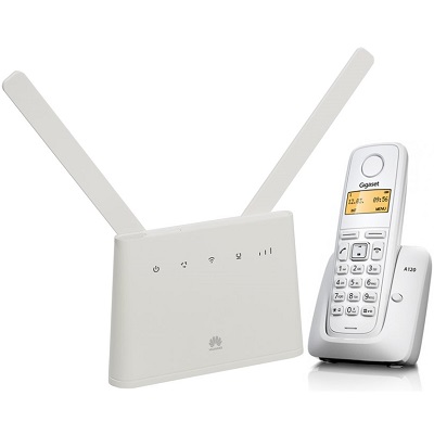 Комплект SHOPCARRY SIM 310-1W стационарный сотовый радио DECT телефон GSM/4G/3G WIFI роутер универсальный