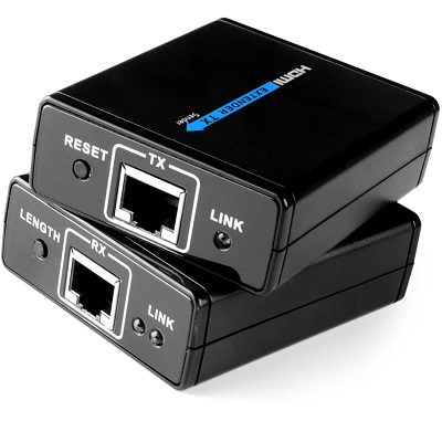 Mobidick VLC2ET72 Конвертер-удлинитель кабеля HDMI по кабелю Cat5e-6 (до 40 метров)