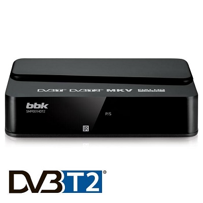 BBK SMP001HDT2 Ресивер DVB-T2 черный