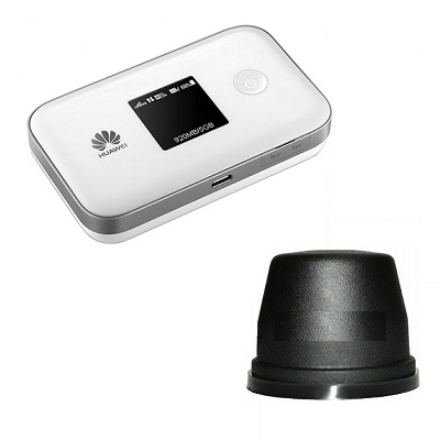 Huawei E5577 4G LTE Cat4 Mobile Wi-Fi роутер с антенной автомобильной широкополосной (авто комплект)