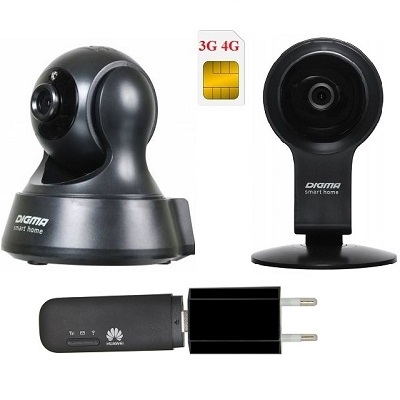 ShopCarry Cam210-2 комплект 4G 3G камеры видеонаблюдения (комплекте 2 камеры)