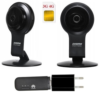 ShopCarry Cam100-2 4G 3G камера видеонаблюдения (комплект 2 камеры)