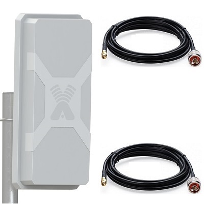 Antex NITSA-5 MIMO 2x2 с кабелем 2м х 2 SMA  антенна внешняя 4G/3G/2G/WIFI LTE-A широкополосная панельная