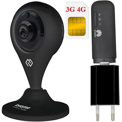 Shopcarry Cam 300bb-1 камера видеонаблюдения под Sim карту 3g 4g (комплект)
