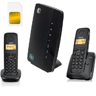 ShopCarry Sim 68-2 стационарный сотовый телефон 3G GSM с 2-мя радиотрубками под сим карту (комплект)