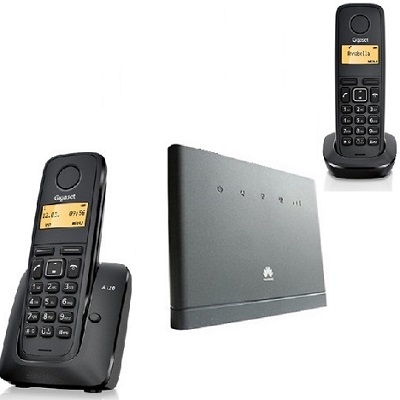 Комплект SHOPCARRY SIM 310-2 стационарный сотовый радио DECT телефон GSM/4G/3G WIFI и роутер