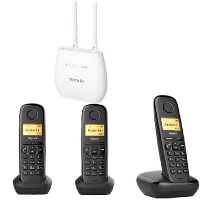 ShopCarry Sim 683 стационарный сотовый телефон 4g 3g Gsm с 3-мя радиотрубками под сим карту (комплект)