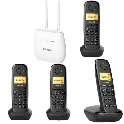 ShopCarry Sim 684 стационарный сотовый телефон 4g 3g Gsm с 4-мя радиотрубками под сим карту (комплект)