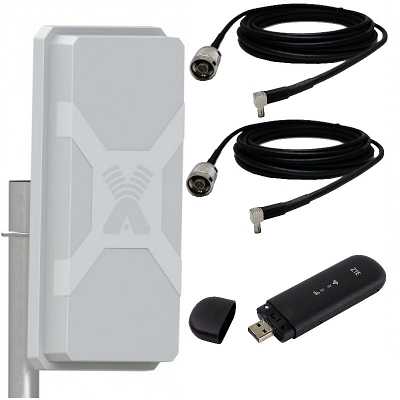 Zte Mf79ru 4g 3g Wifi Usb модем с Антенной широкополосной Mimo 14.5 dbi кабель 5 метров
