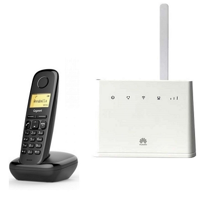 Комплект ShopCarry Sim 311-1 стационарный сотовый телефон 4G 3G GSM с радиотрубкой под СИМ карту